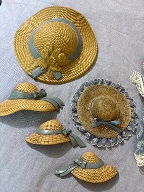 11 pc hats & bows bundle /Home Interiors? (the bows only)  Burwood Prod./Cannon